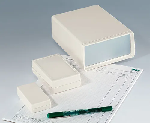 Plastic enclosures Table-top / instrument enclosures Shell-type cases